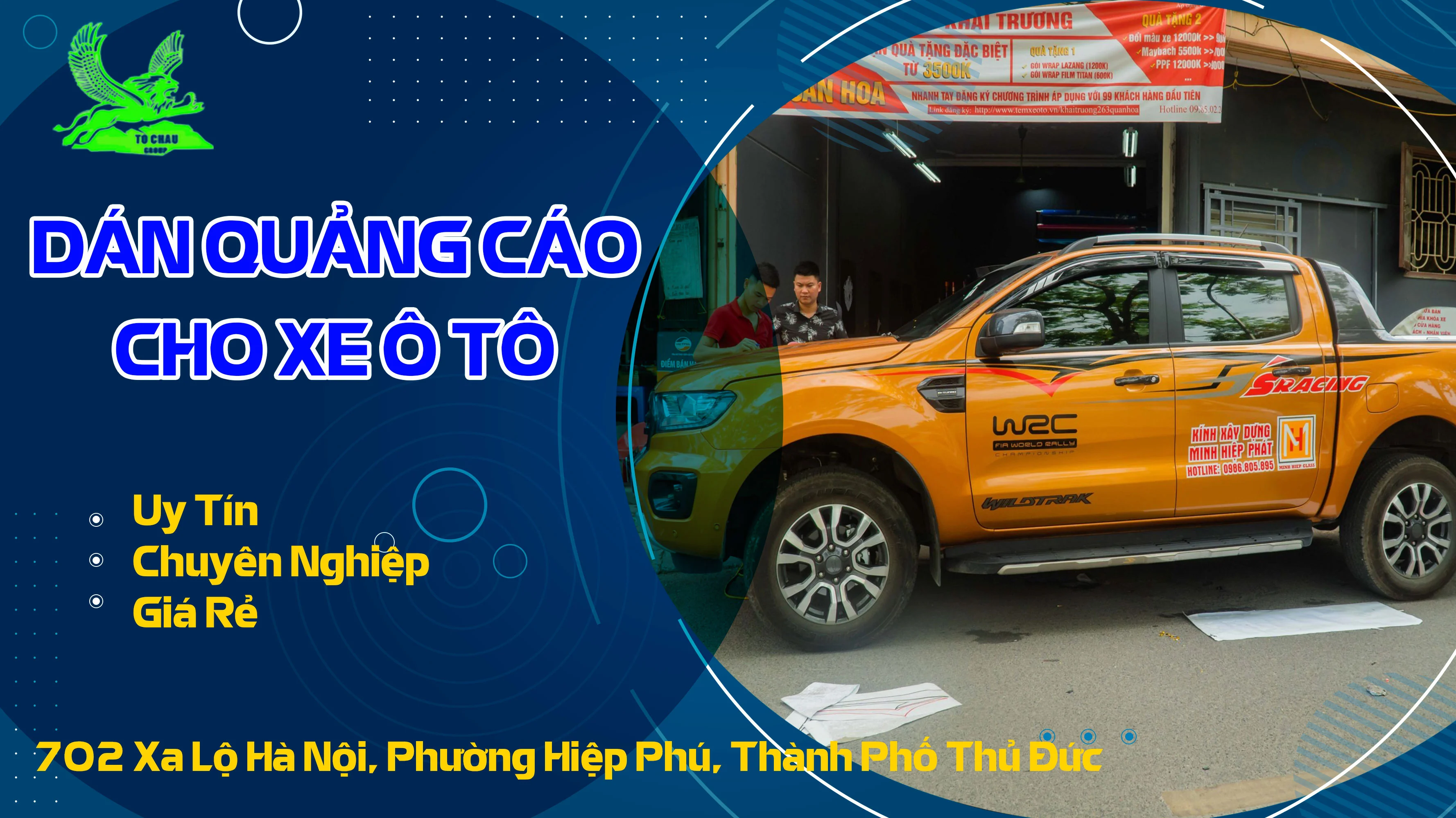 CHUYÊN THIẾT KẾ THI CÔNG DÁN DECAL TRÊN XE Ô TÔ CHO CÁC DOANH NGHIỆP