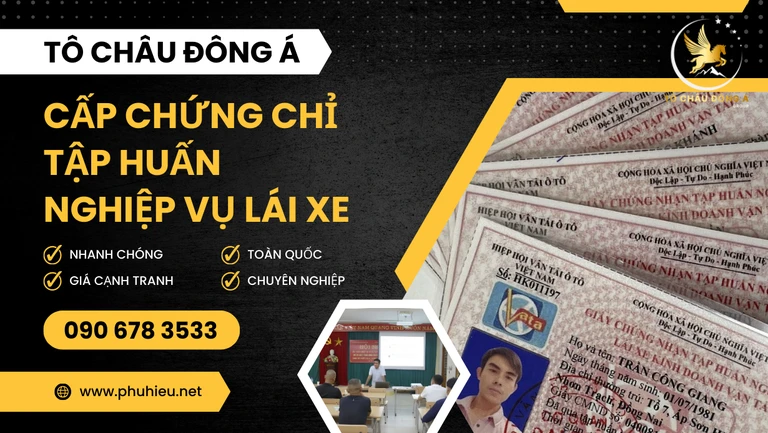 Dịch vụ cấp chứng chỉ tập huấn nghiệp vụ lái xe tại Bắc Giang