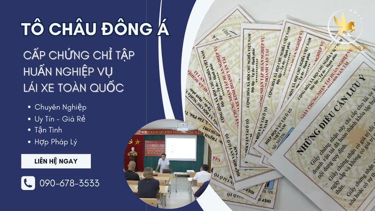 Chứng chỉ tập huấn nghiệp vụ lái xe là gì?