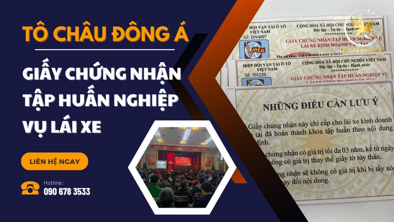 Cấp chứng chỉ tập huấn nghiệp vụ lái xe tại Đồng Nai