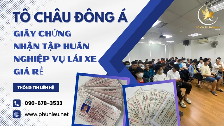 Cấp giấy chứng nhận tập huấn nghiệp vụ lái xe Bình Dương