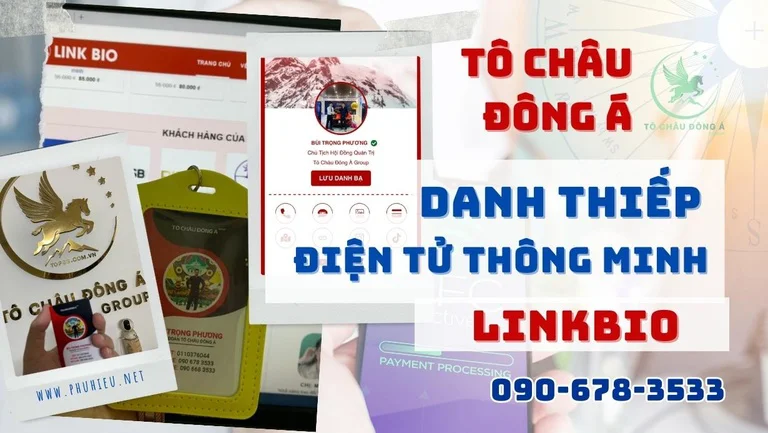 Danh thiếp tích hợp công nghệ Linkbio tại Bắc Giang
