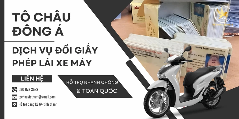 Đổi giấy phép lái xe máy tại Đồng Nai