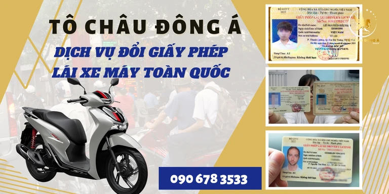 Đổi giấy phép lái xe máy