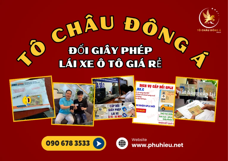 dịch vụ đổi bằng lái xe ô tô nhanh tại hà nội