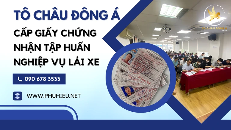 Giấy chứng nhận tập huấn nghiệp vụ lái xe giá rẻ toàn quốc