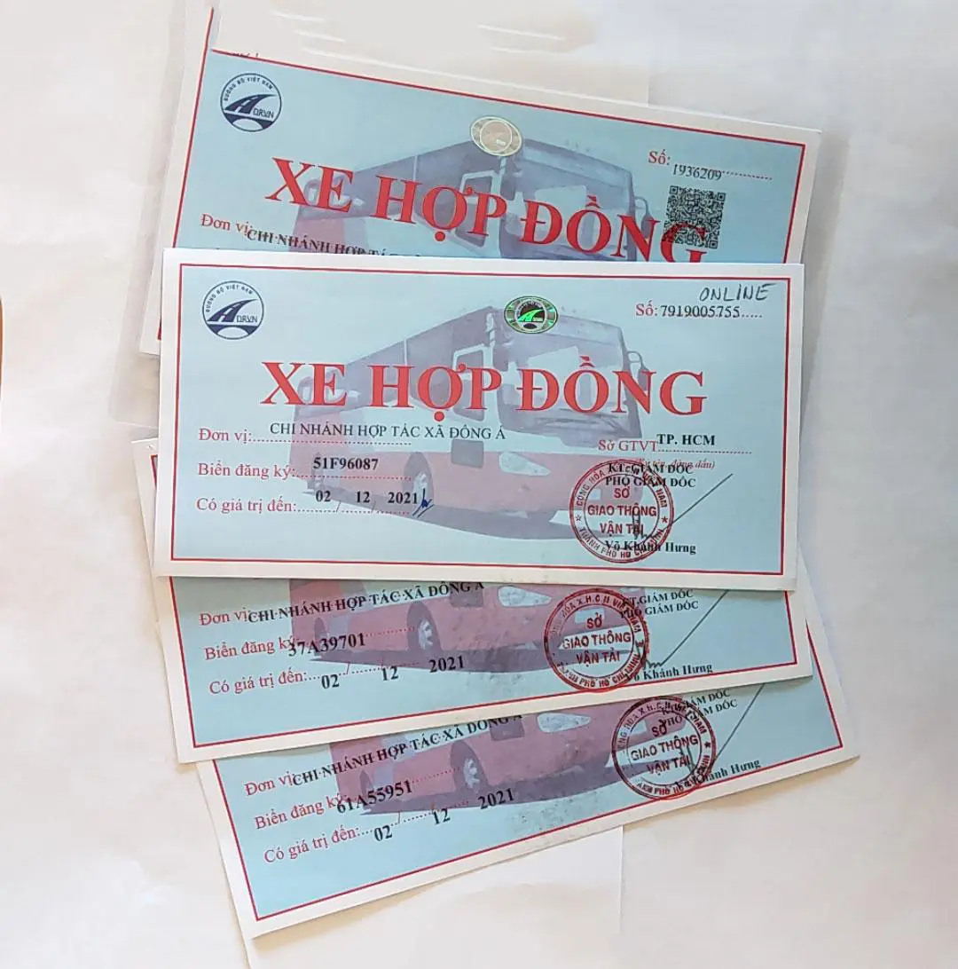 Dịch vụ làm phù hiệu xe hợp đồng tại Ninh Bình