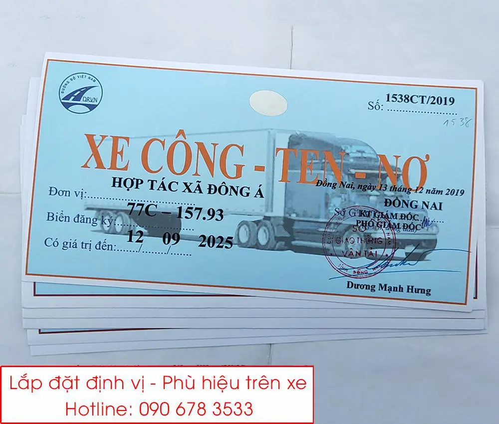 Dịch vụ làm phù hiệu xe tại Kontum