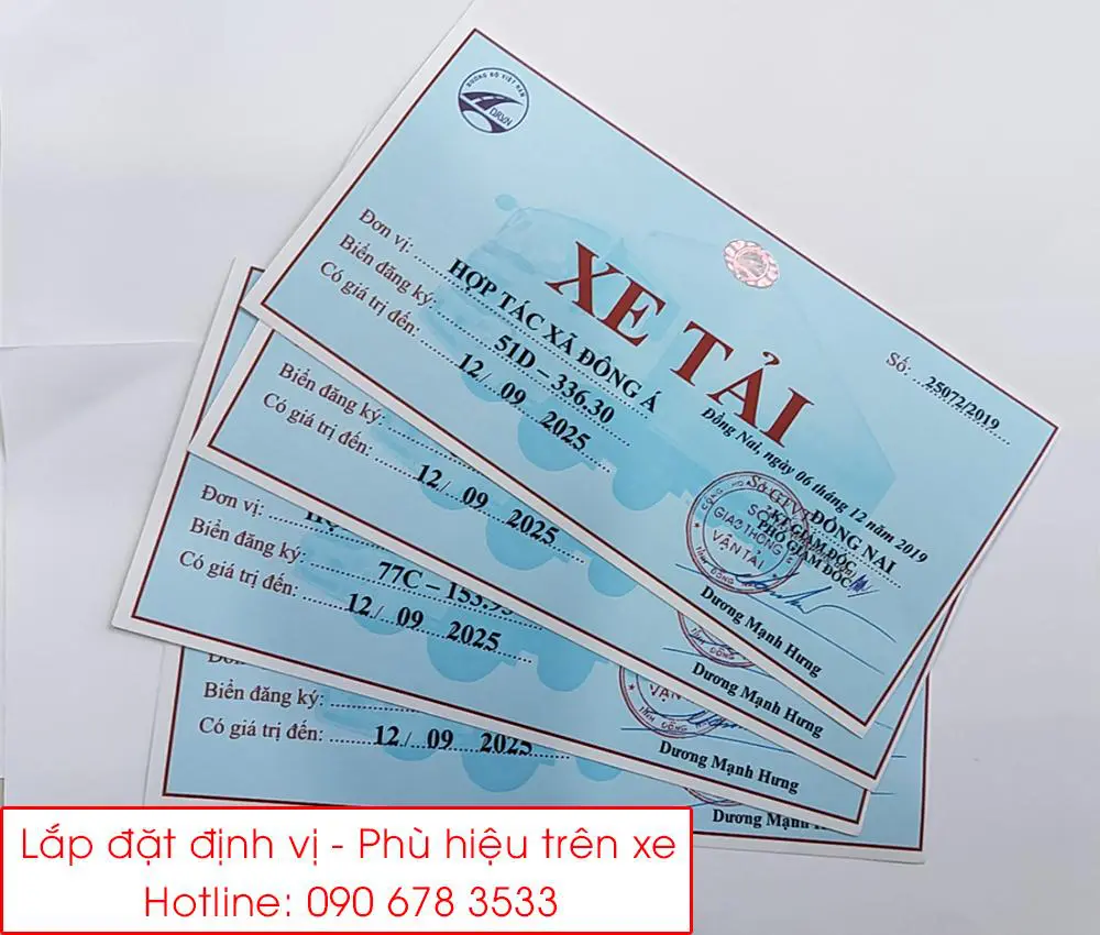 Dịch vụ làm phù hiệu xe tại Bình Phước