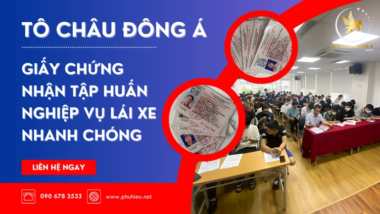 Mua giấy chứng nhận tập huấn nghiệp vụ lái xe Hà Nội