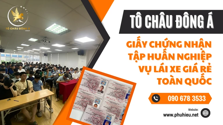 Giấy chứng nhận tập huấn nghiệp vụ lái xe tại Hà Nội