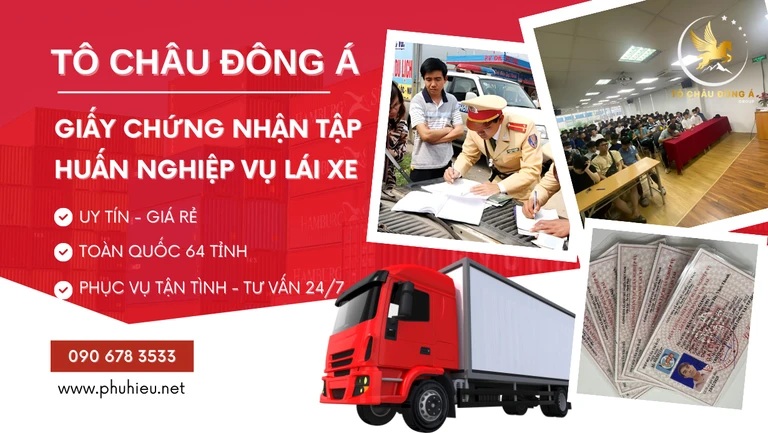 Mua giấy chứng nhận tập huấn nghiệp vụ lái xe giá rẻ