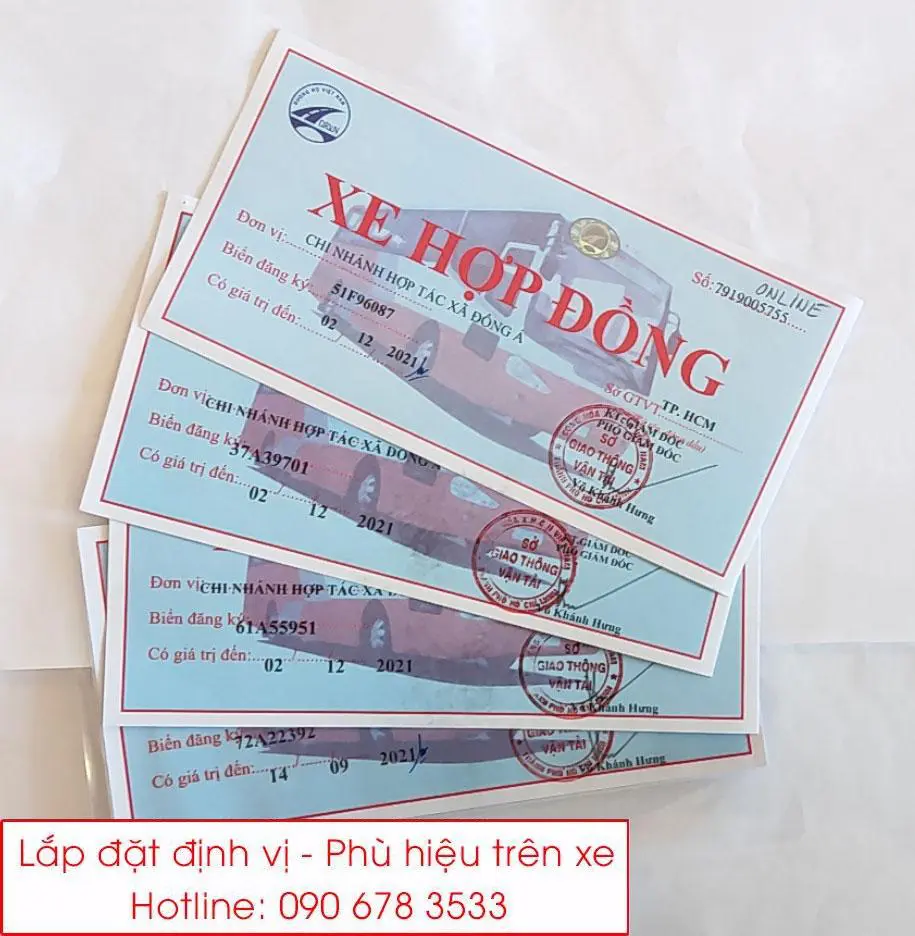 Dịch vụ làm phù hiệu xe hợp đồng tại Bắc Ninh