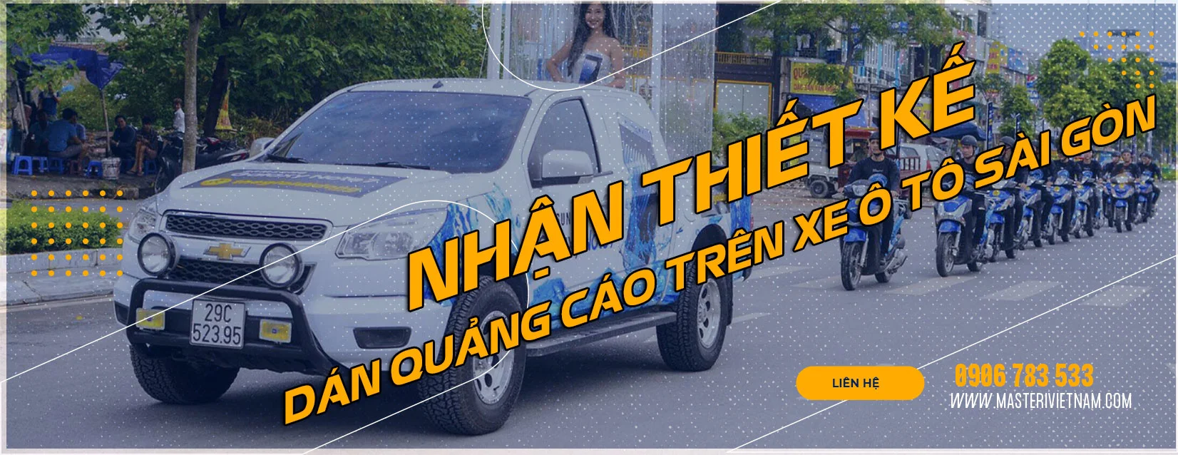 CHUYÊN THIẾT KẾ THI CÔNG DÁN DECAL TRÊN XE Ô TÔ CHO CÁC DOANH NGHIỆP