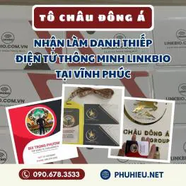 Danh thiếp điện tử thông minh Linkbio tại Vĩnh Phúc