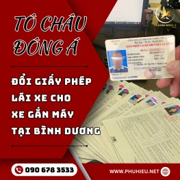 Dịch vụ đổi giấy phép lái xe máy tại Bình Dương